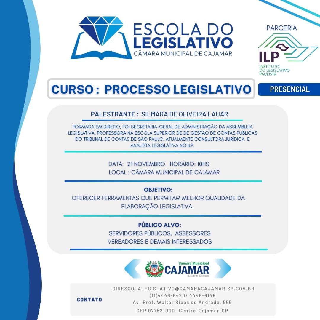 CURSO PROCESSO LEGISLATIVO